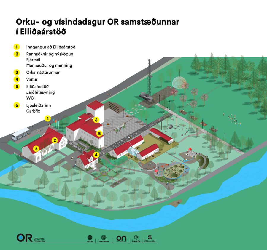 Kort af stöðvum
