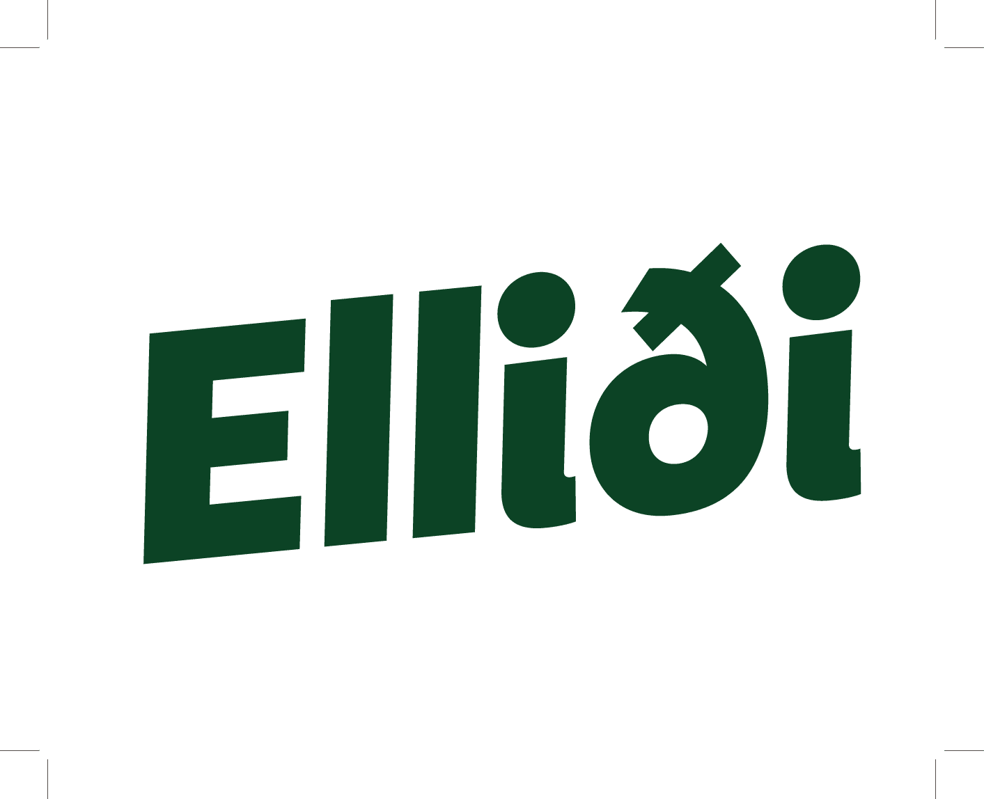 Logo Elliða, kaffihús í Elliðaárstöð.