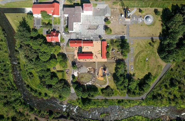 Elliðaárstöð loftmynd